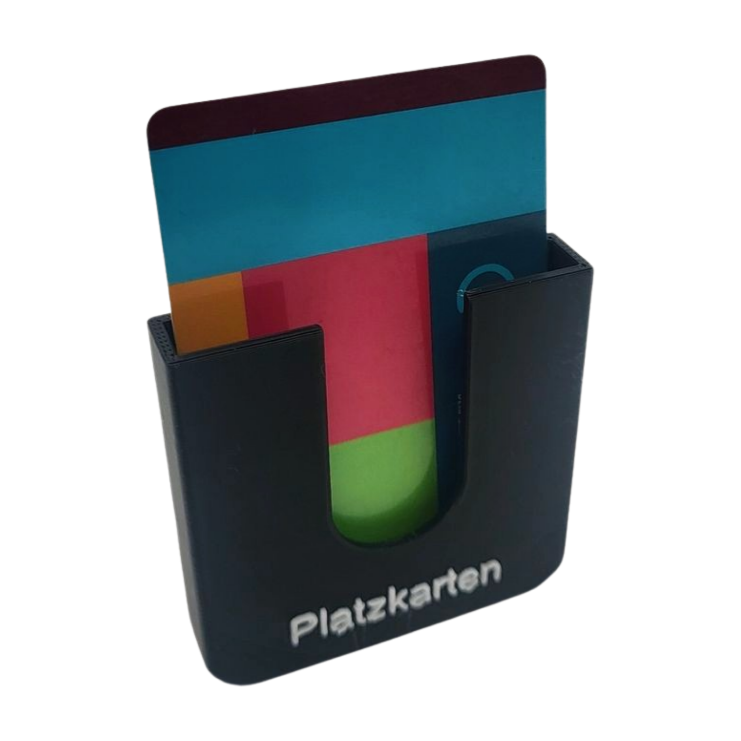 Halterung für Karten in Scheckkartengröße – "Platzkarten"