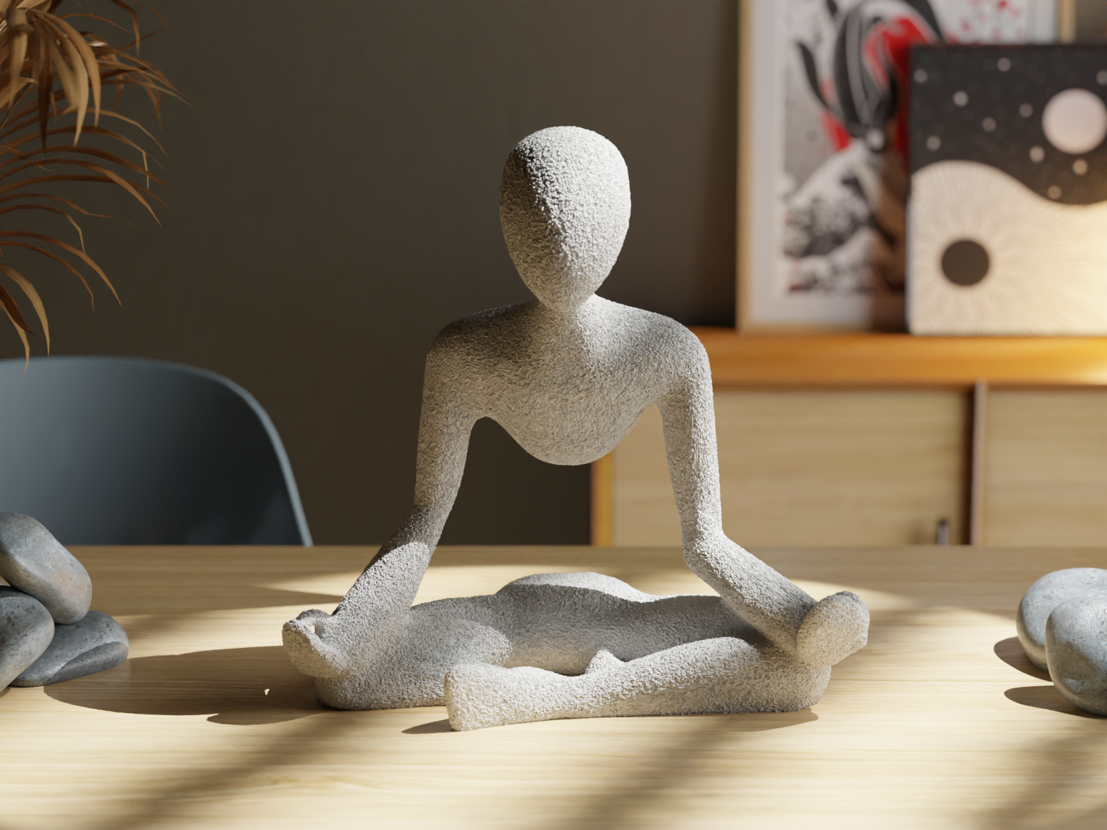 NObody Skulptur – Deko-Highlight mit Illusion in Marmor-Optik – 3DKüstendruck