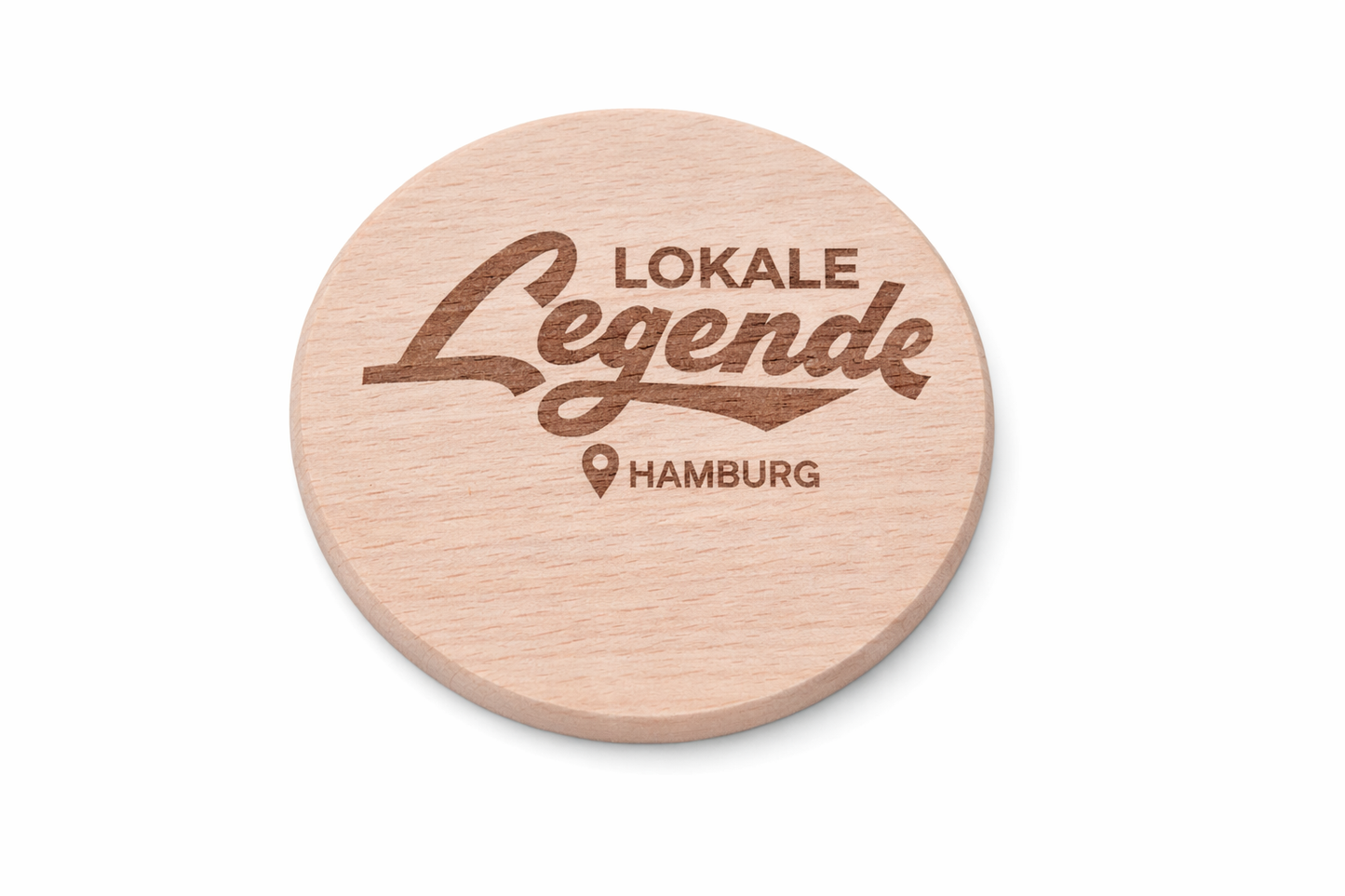 Holz Untersetzer mit Maritimen Gravuren