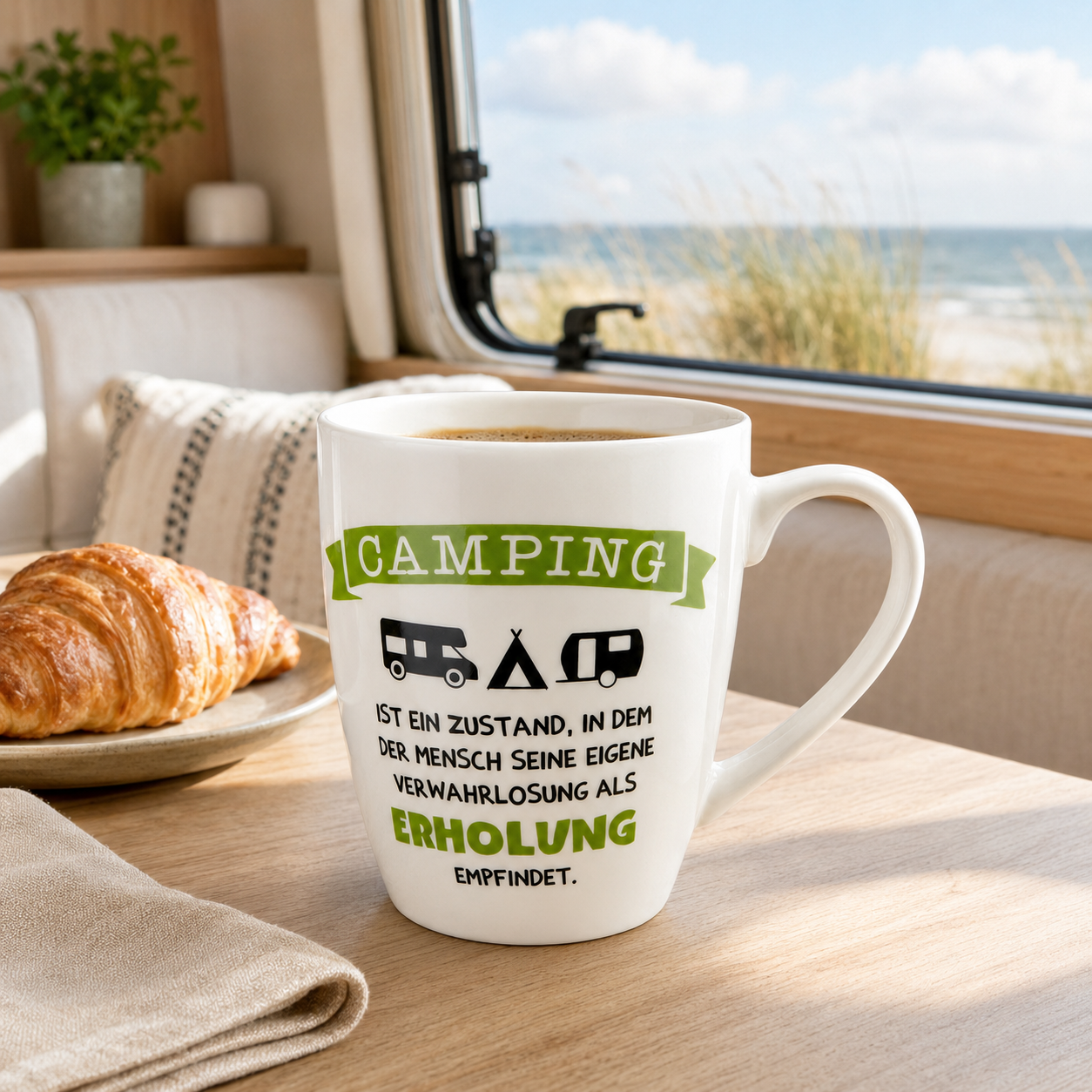 Camping Tasse „Camping ist ein Zustand“ 360 ml