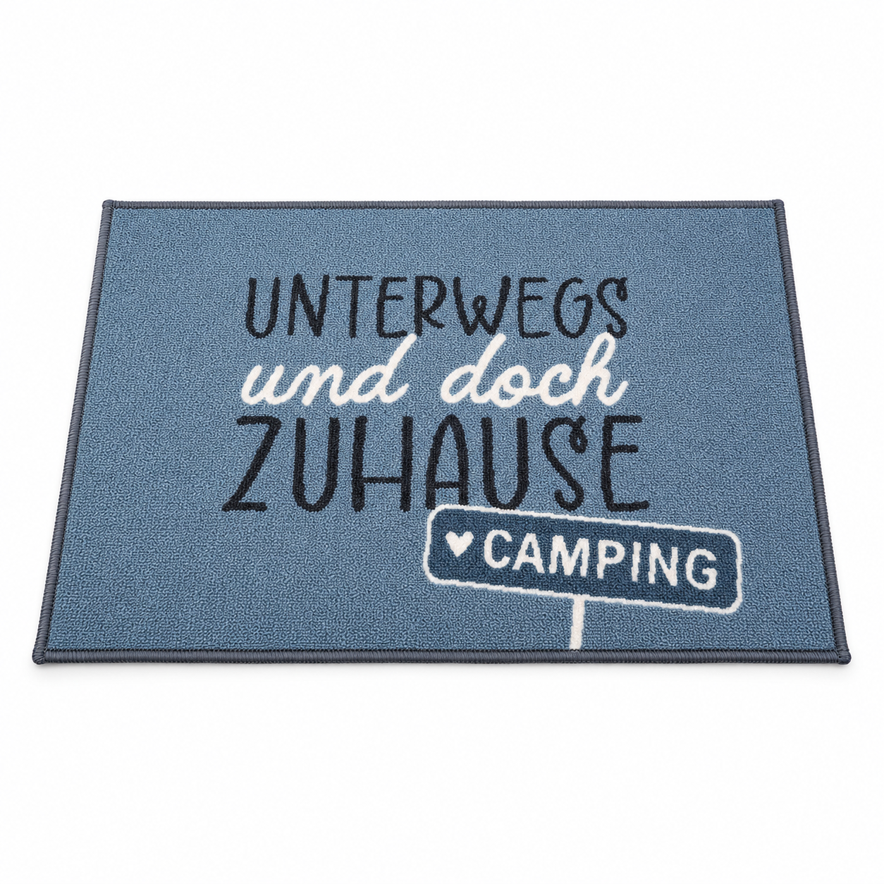 Camping Fußmatte „Unterwegs und doch Zuhause“ 70 × 50 cm