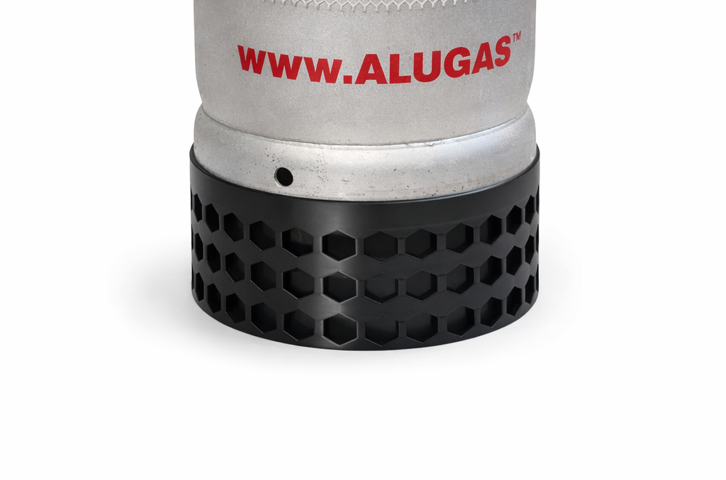 Gaserhöhung für Alugas Gasflasche 6 kg gleiche Höhe wie große Gasflaschen