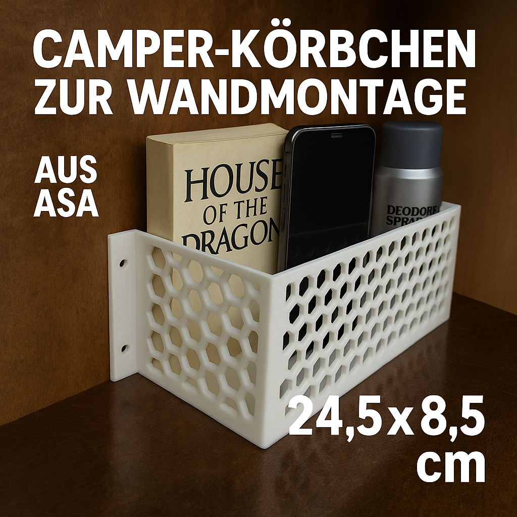 Camper-Körbchen zur Wandmontage