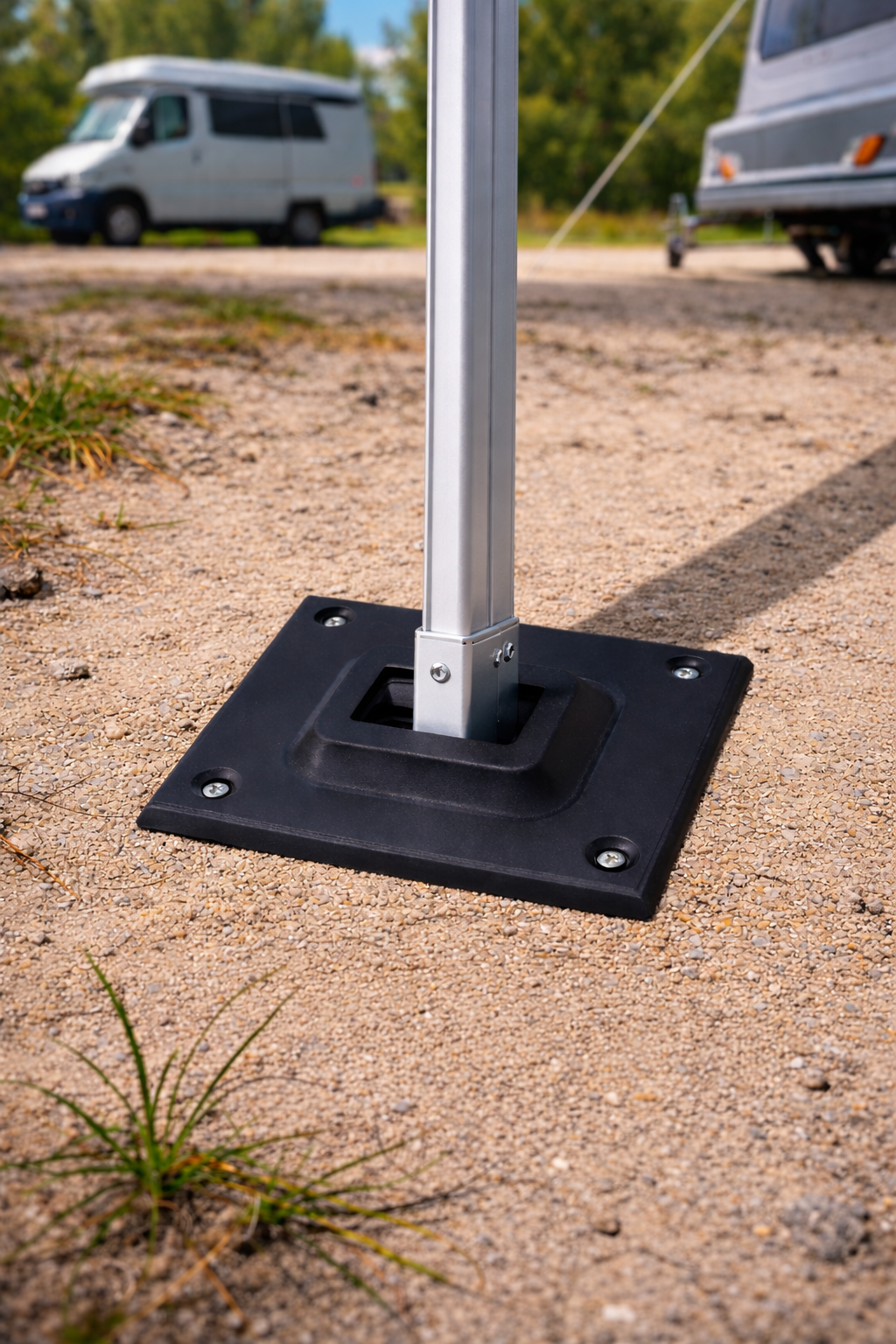 Markisenfußplatten Set für Wohnwagen & Wohnmobil