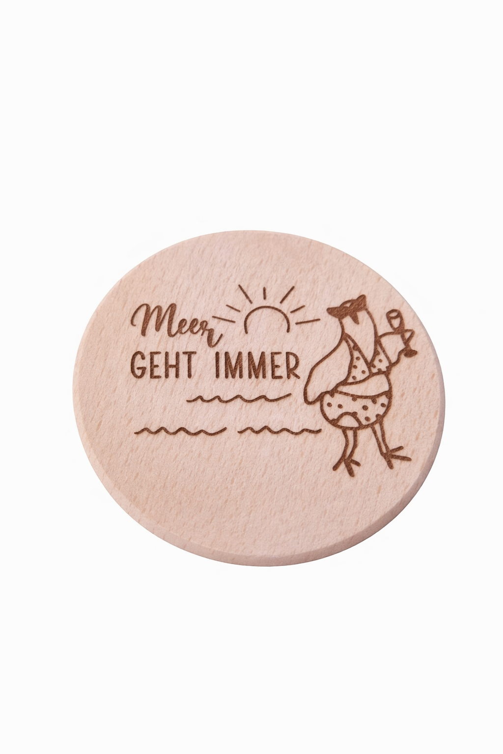 Holz Untersetzer mit Maritimen Gravuren