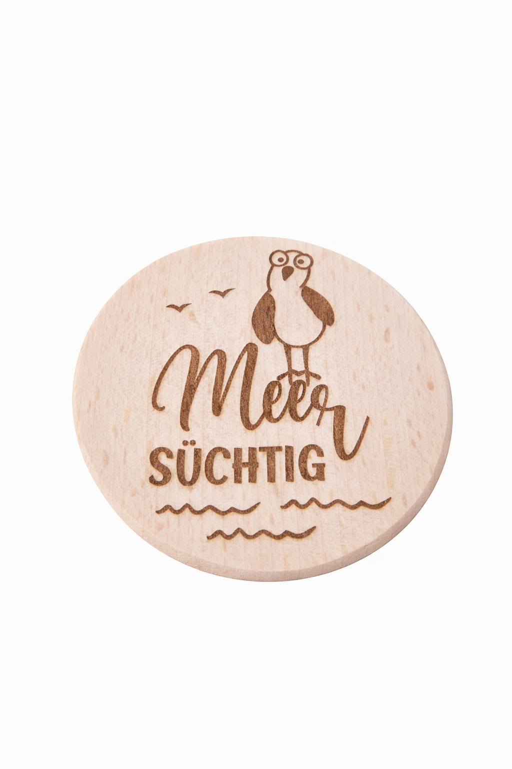 Holz Untersetzer mit Maritimen Gravuren